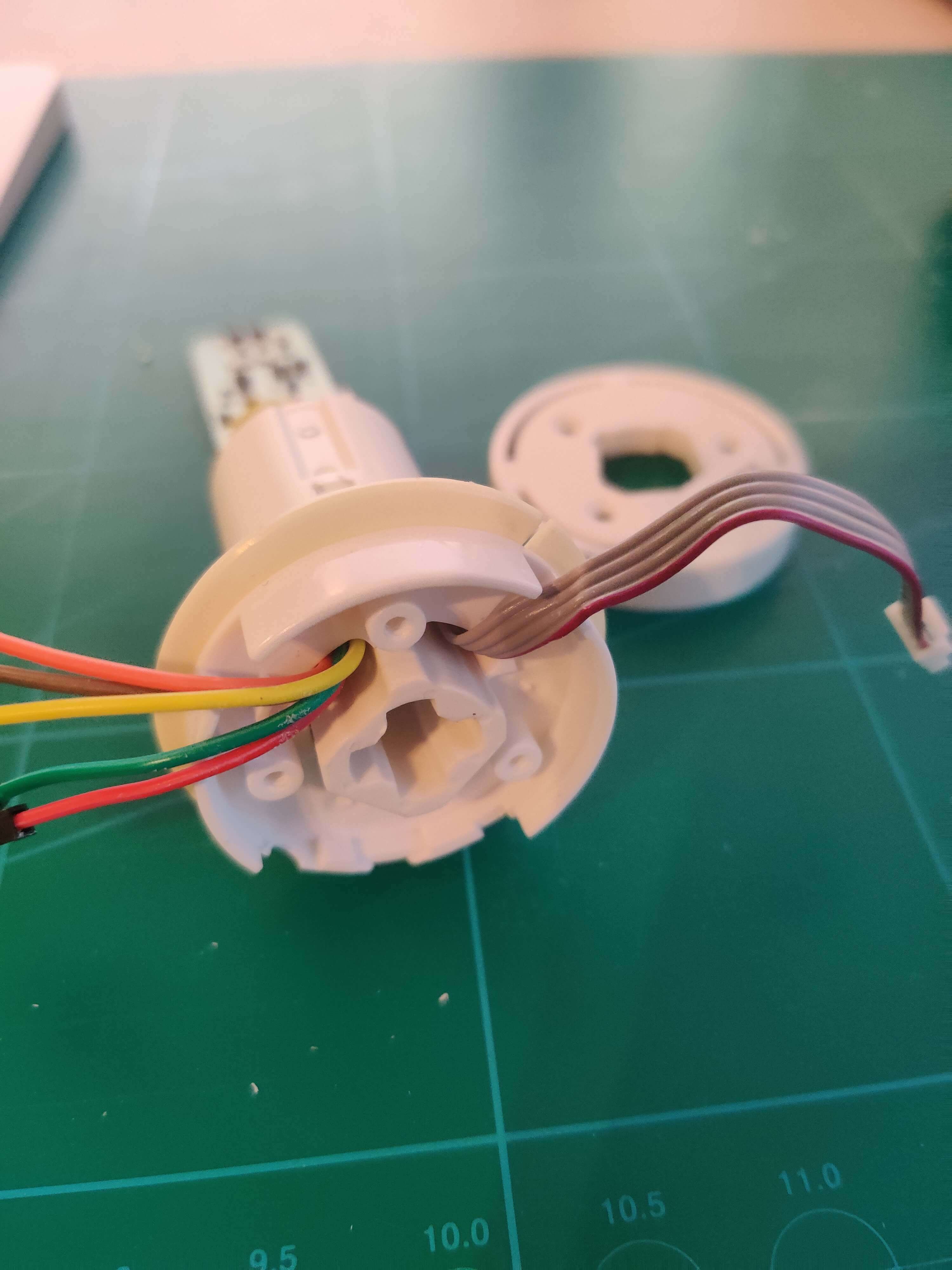 This is the slot you can route your wires through